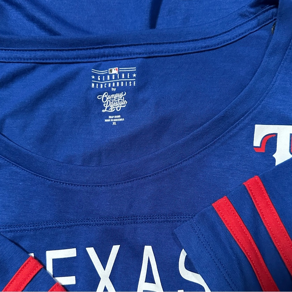 Texas Rangers Blue Baseball Tee - Picture 2 of 7